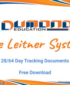 The Leitner System 28/64 Day Tracking Documents