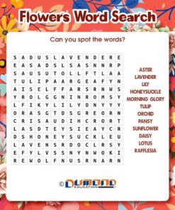 Flowers Word Search