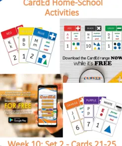 CardEd Home-school Activities Week 10: Set 2 – Cards 21-25